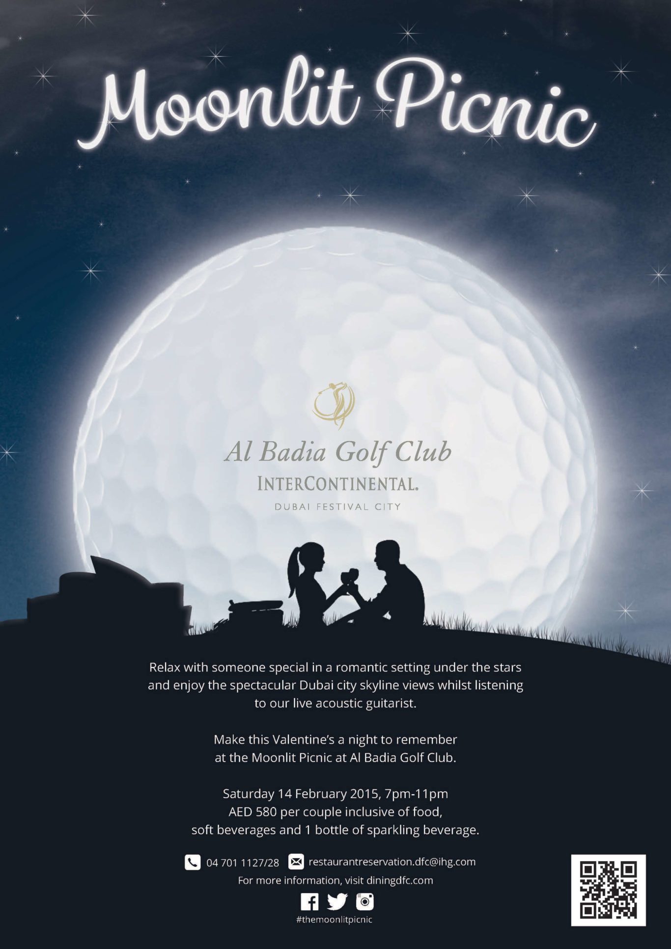 Al Badia Golf Club Moonlit Picnic